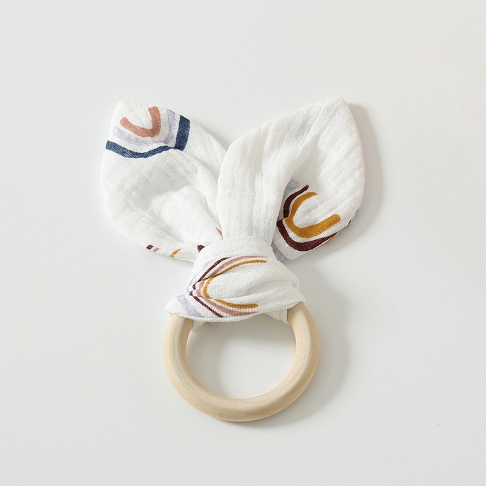 Мягкая детская деревянная игрушка для захвата рукой, натуральная деревянная игрушка для жевания и успокоения, прорезыватель для новорожденных, сон