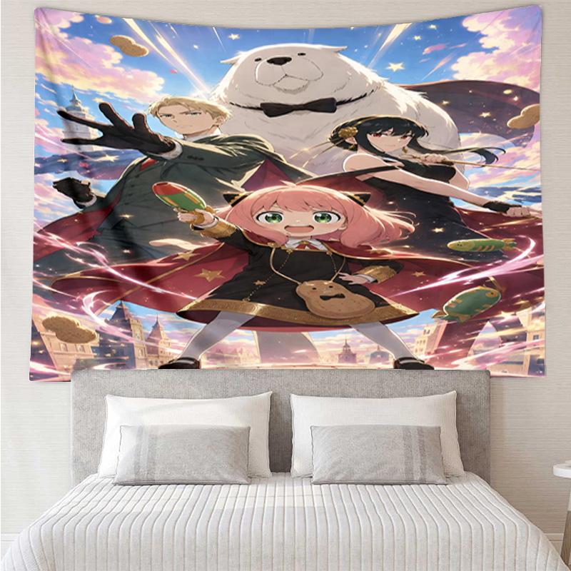 Fantasy Battle Anya Quick-Dry Tapestry Hanging for Bedroom,Livingroom, Playroom,Decor Art Room Wall Tapestry Holiday and Birthday Gifts