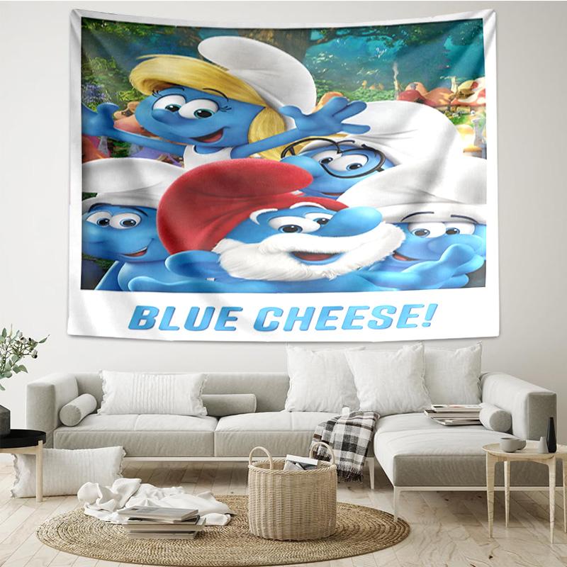 The Blue Cheese Adventure Tapestry, Unique Design Tapestry, Wall Decor for Bedroom,Livingroom, Playroom,Heartwarming Fan Holiday Gifts