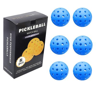 Жесткие шарики Pickleball, 40 отверстий, шарики с отверстиями, 74 мм, вращающееся литье под давлением, светящийся шарик Pickleball, новая цветная упаковка в коробке