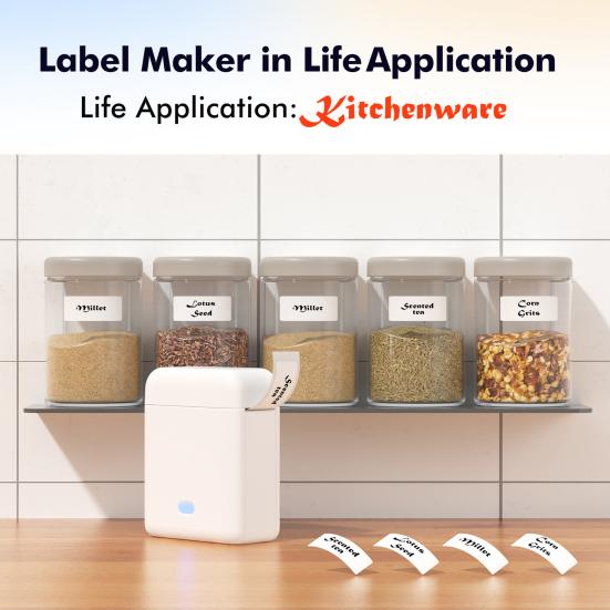 Машина для изготовления этикеток с лентой, совместимый с Bluetooth, термопринтер для этикеток для доставки для IOS