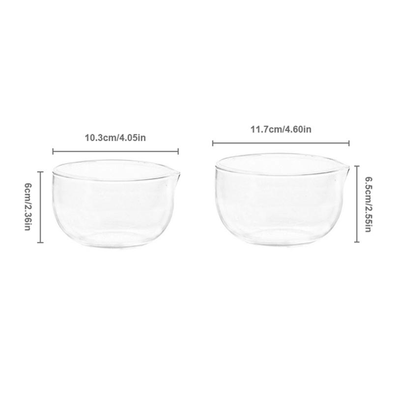 Glass Mixing Bowl Large Kitchen Salad Bowl Serving Tableware Food Container Round Fruit Bowl for Cooking Baking Prepping