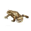 Solid Brass Toad Figurines Miniatures Tea Pet Table Toy Ornament Decoration Crafts Accessories Lucky Copper Animal Statues Decor