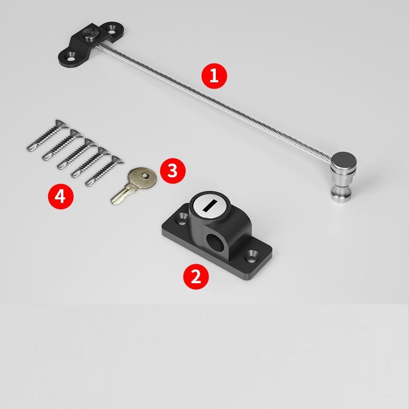 Ограничитель для окна/двери, детский, для безопасности детей и домашних животных, цепочка-замок, комплекты, нержавеющая сталь, ограничители для поворотных окон