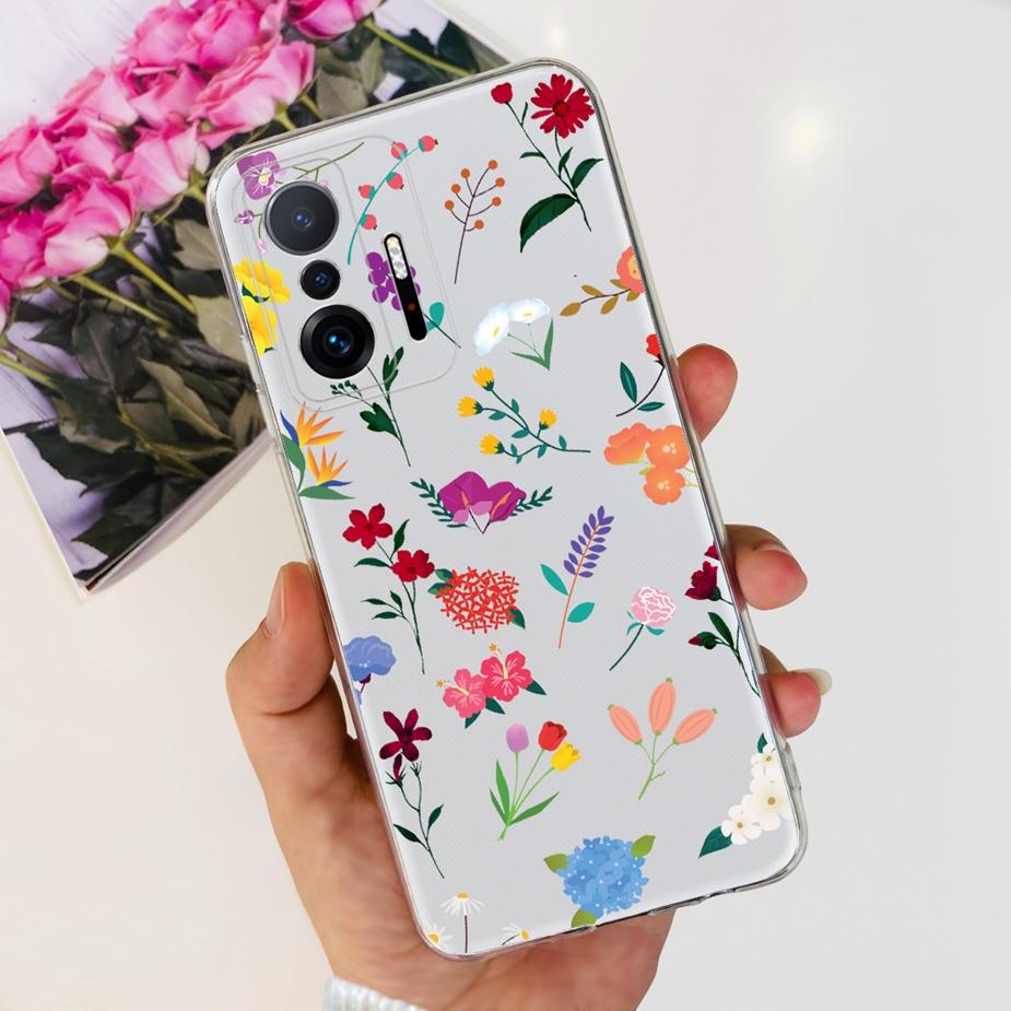 Чехол для Xiaomi 11T Pro Новый Модный Задняя Крышка Силиконовый Мягкий ТПУ Чехол для Телефона Для Xiaomi Mi 11T Pro 11TPro Mi11T Полный Чехол Бампер