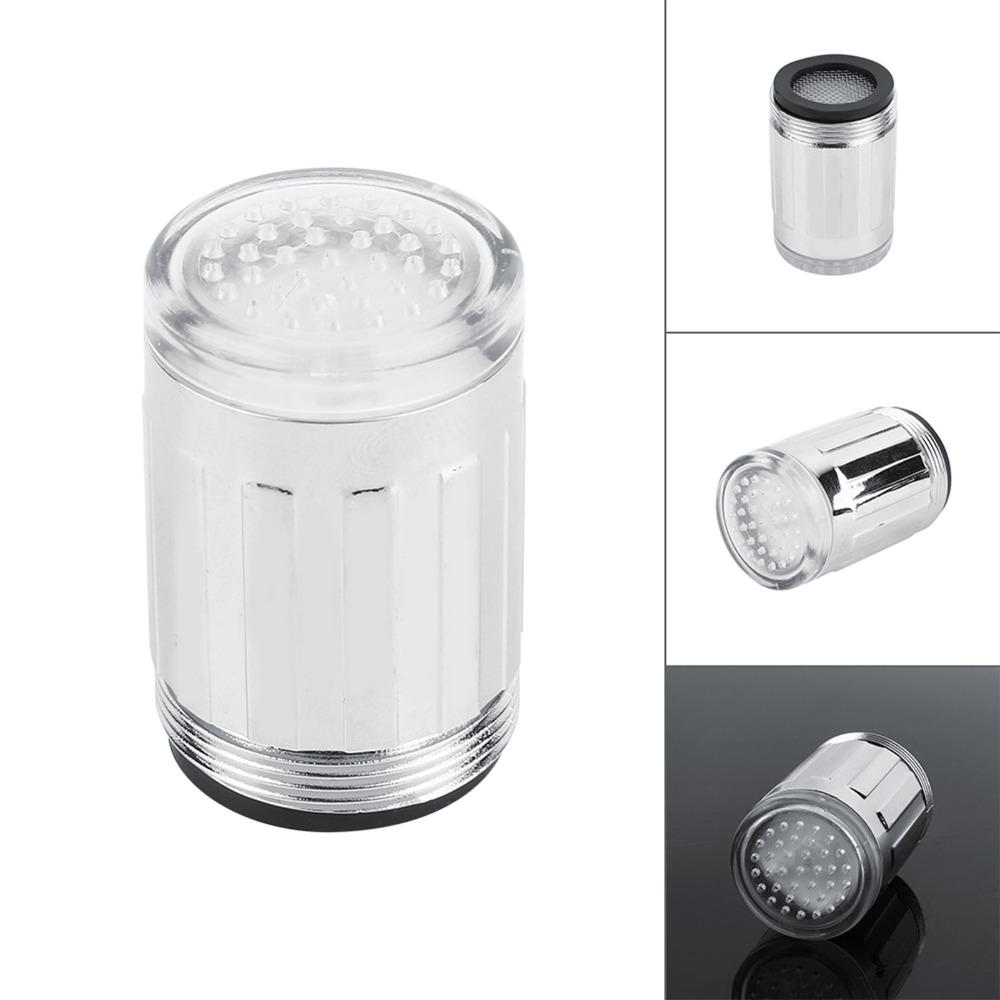 Metal LED Water Faucet 3 Color LED Temperature Sensor Faucet Intelligent Faucet Tap