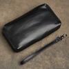 Натуральная кожа, повседневный мужской клатч, кошелек для телефона, мини-кошельки для монет, держатель для кредитных карт, черные деловые маленькие сумки для денег