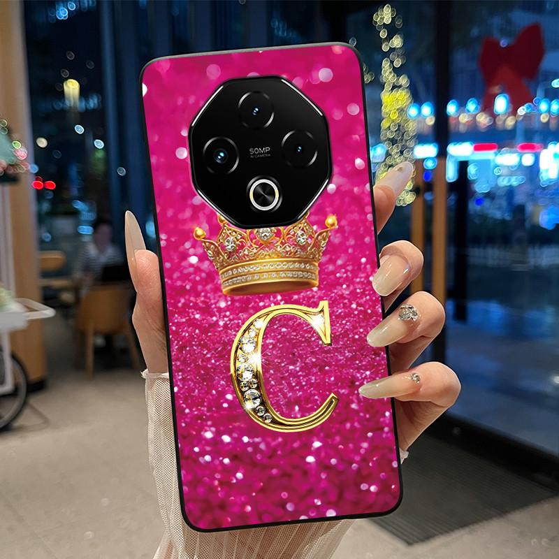 Ударопрочный Чехол Для Umidigi G100 Pro/G100 5G Мягкий Силикон Черный Корпус Модный Счастливая Буква Узор Корона Конфетный Чехол Для Пары
