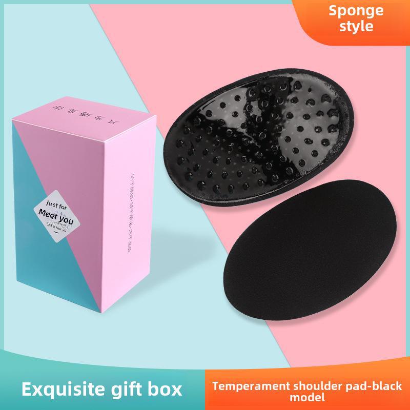 Beautiful Right-angle Silicone Shoulder Pads for Men and Women - Sponge Padding for Narrow Shoulders, Invisible, Anti-slip Stickers