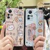 Anti-knock Wrist Strap Phone Case For Infinix Zero X/X Pro/X6811/X6811B Phone Holder Cartoon Wristband Silicone Cute