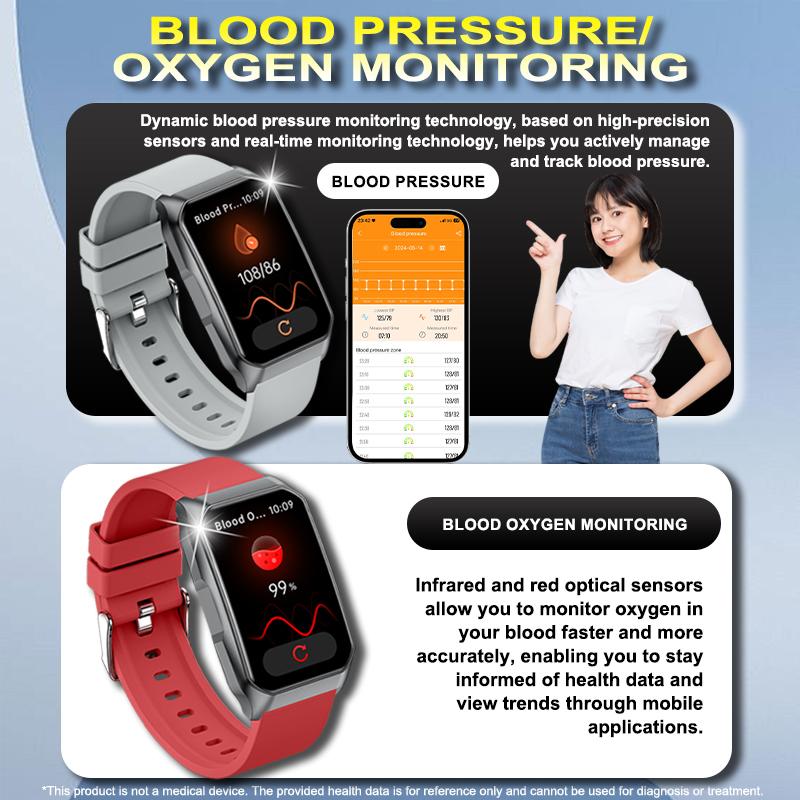 SACOSDING Smart Watch Men 1.57 Inch Blood Pressure Blood Oxygen Health Monitoring Bluetooth Wireless Calling IP68 Waterproof SmartWatch Women 2025