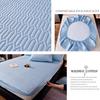 Защитный чехол для кровати Наматрасник Толстая стеганая простыня на подкладке Однотонное постельное белье Queen King Нескользящая простыня Пылезащитный чехол Утолщенные простыни Без наволочки