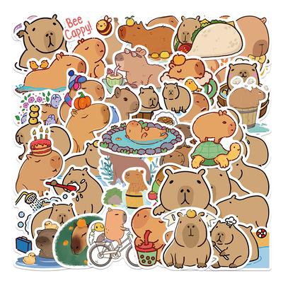 Капибара стикеры наклейки Capybara аксессуары 50 шт