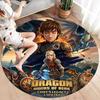 How Train Dragon Round Area Rug Carpet Rug For Living Room Bedroom Sofa Playroom Decor Nonslip Floor Mat