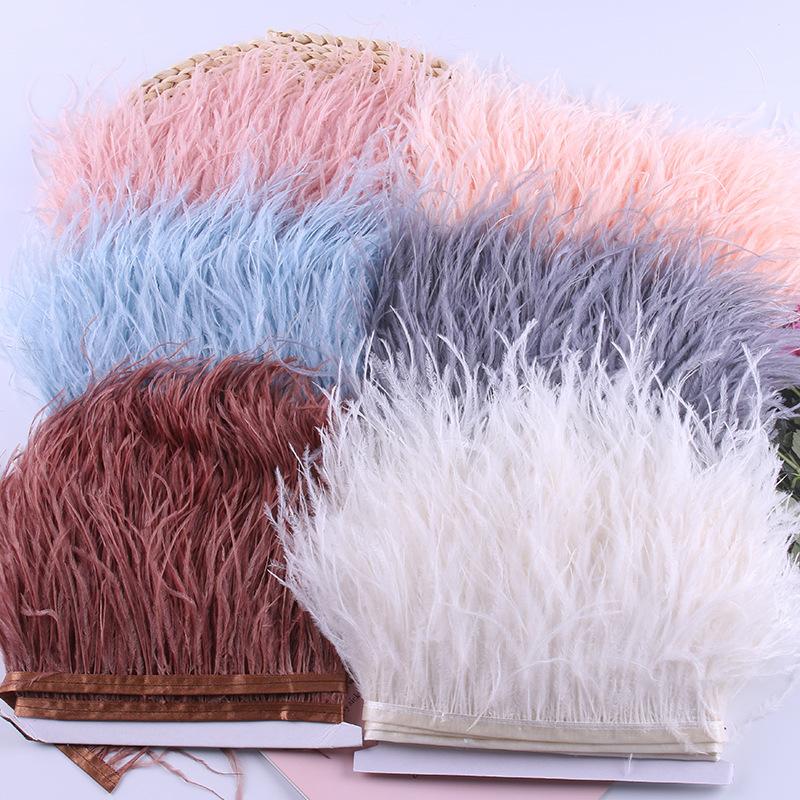 Ostrich Hair Diy Jewelry Accessories Feathers Ostrich Feathers Clothes Cuffs Skirt Decoration