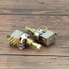FLEOR 2 Pieces Guitar Bass Push-Push Potentiometer B500K Linear Tapered Copper Long Split Shaft Pot