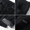 Plus Size Men Warm Thick Jeans Winter Business Stretch Black Jean Trousers Brand Pants