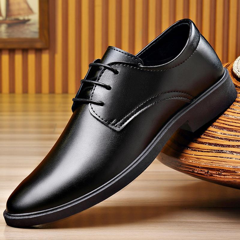 Летние новые туфли Doudou из мягкой кожи, мужские повседневные кожаные туфли для бизнеса, мужские туфли, популярные в Douyin мужские туфли дерби