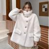 New Winter Sheep Fleece Cut Coat Women Wool Granules Versatile Loose Imitation Fur Lamb Wool Coat Leather Wool One Piece