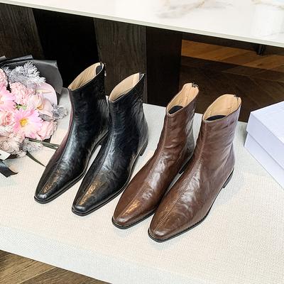 Модные женские ботильоны на каблуке в западном стиле 2025 Новая элегантная обувь Женские дизайнерские короткие ботинки челси Снежные зимние модные Zapatillas Mujer