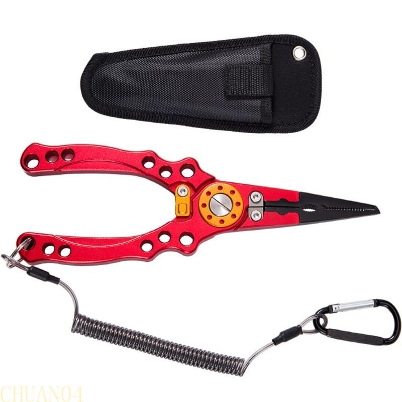 A1A2 Portable Small Fishing Pliers Scissors Cutting Fish Line Tongs Aluminum Alloy Hook Remover Fish Line Cutter Easy to Use