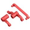 18109 Aluminum Alloy Steering Group Assembly Set for HBX 18859E 18858E 18857E 1 18 RC CarRed