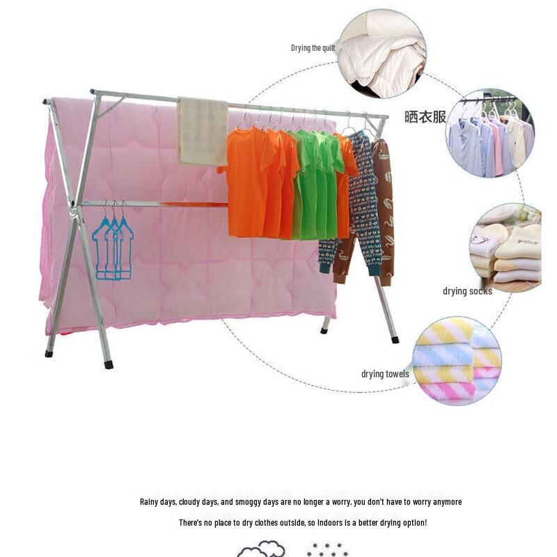 Телескопическая складная сушилка для белья из нержавеющей стали Chang Baosen