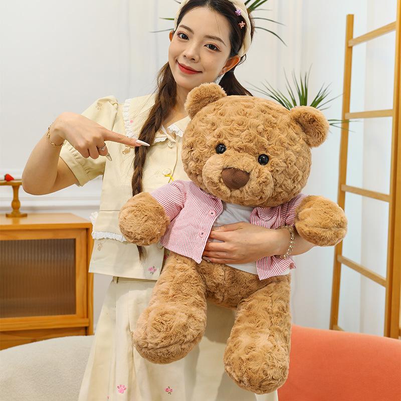 Парная одежда Плюшевая игрушка Мишка Тедди Джинсовый комбинезон Медведь Украшение для дома Кукла Искупления Города из видеоигры