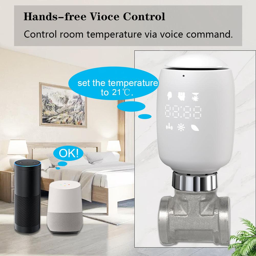 Tuya Zigbee3.0 Thermostatic Radiator Valve Temperature Controller Intelligent Radiator Actuator