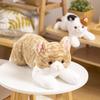 50cm Size Simulation Stuffed Cat Realistic Design Cute Lying Cat Doll  Birthday Gift