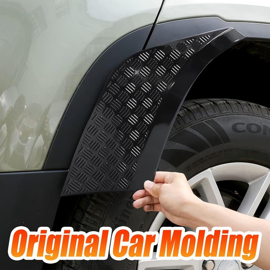 Rear Wheel Arch ABS Black Body Anti-Scratch Protection Cover Trim Kit Compatible With -2025 Land Rover Defender 110 130 Decoration Armor Sticker Trim