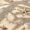 Double-layer butterfly metal cold wind anklet women's niche design sense gold chain foot chain tide