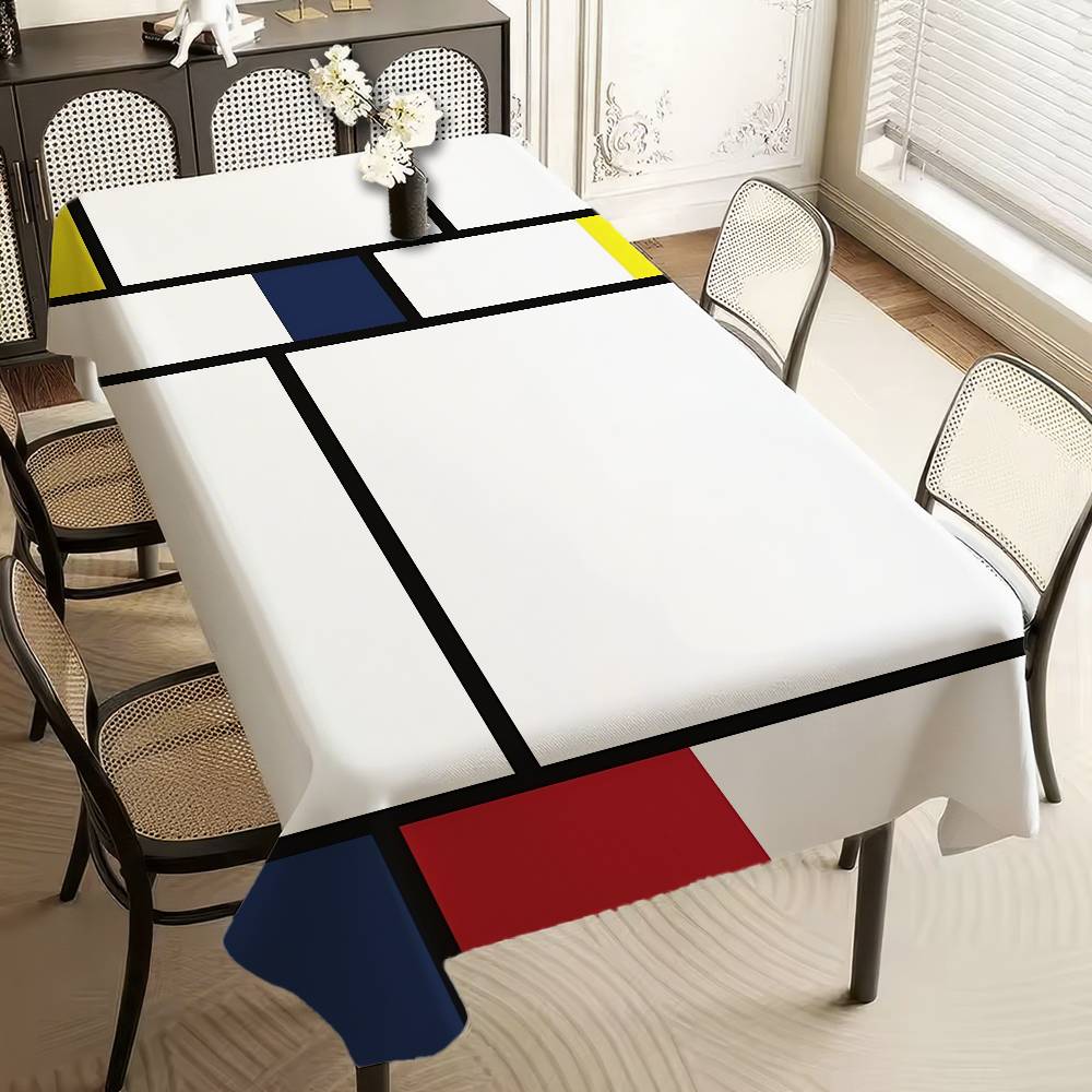 Скатерть Art P-Piet CC-ornelies M-Mondrian Покрытие для домашнего обеденного стола Покрытие для банкетного стола на открытой вечеринке Скатерти для украшения отеля
