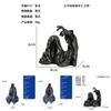 Black Robed Gothic Desktop Figurine Elegant Pvc Decor For Stylish Home And Office