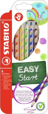 Акварельные карандаши STABILO Easy Color, Для правшей, 6 цветов, 332-6