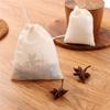 50Pcs Tea Bags Food Grade Cotton Gauze Tea Filter Bags Spice Filter Bags With String Healing Seal Spice Filter Tea Bags For Spic