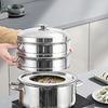 XINYUELI Stainless Steel Steamer Rack for Chinese Steamers, 22cm-32cm (Silver, 22CM)