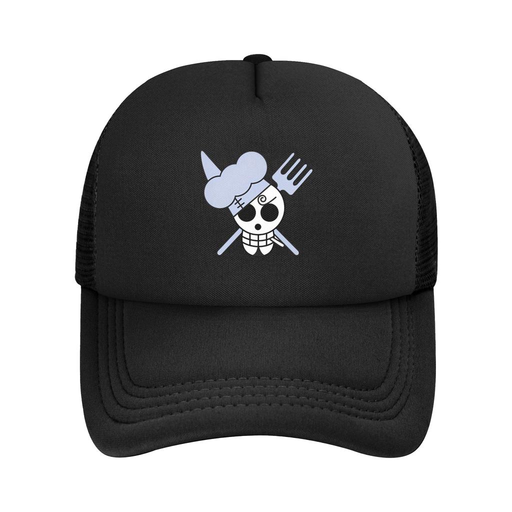 Mihawk  onepieces  Flag Trucker Hat Unisex Sport  Mesh Baseball Cap Polyester Adjustable Sports Cap