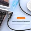 Магнитный адаптер USB Type C под углом 90 градусов 120 Вт Быстрая зарядка телефона Магнитный конвертер Мини Портативный Угловой магнитный адаптер