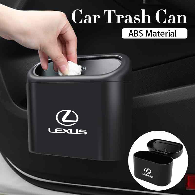 Car Door Trash Can Garbage Case Waste Tools Storage Box Accessories For Lexus UX250h RX450h CT200h RX400h NX300h RX350 RX300 GX4MK5
