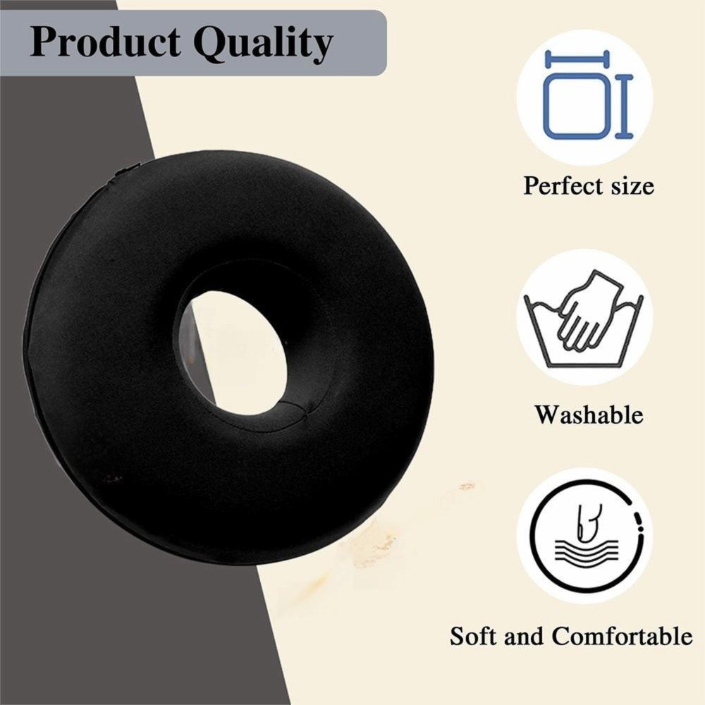 Foam Ear Piercing Pillow Hollow Design Detachable Pillowcase Ear Hole Donut Pillow Slow Rebound Washable Side Sleeper Pillow