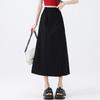 Women Cargo Pants Elastic High Waist Wide-Leg Skirt Pants with Pockets