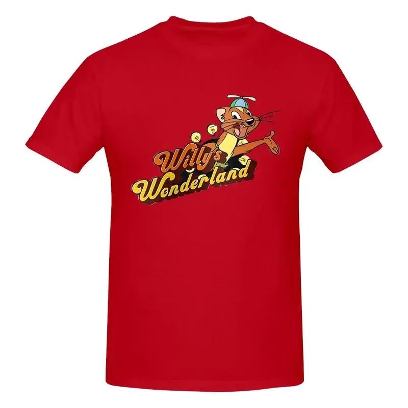 Популярный фильм Willy'S Wonderland Николас Кейдж Обычная рубашка Футболка Футболка Крутая мода