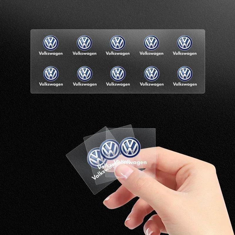 Для VOLKSWAGEN VW 2025 Горячие 1/2/5/10 ШТ Автомобильные Шильдики Декор Салона Авто Логотипы Наклейки Для Volkswagen VW Jetta Polo T4 T5 T6 Sharan