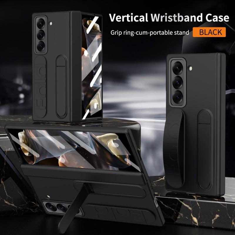 Slim Foldable Phone Case Galaxy Z Fold6 SE W25 With Wrist Strap Stand Full Coverage Shockproof PC Shell