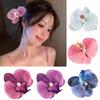 Sweet Phalaenopsis Flower Hairpin 2024 Fashion Floral Pearl Hair Clip Female Headdress Unique Hair Barrettes for Women
