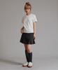 LIKE THE MOST Dot Point Regular Short Sleeve T-Shirt_Cream