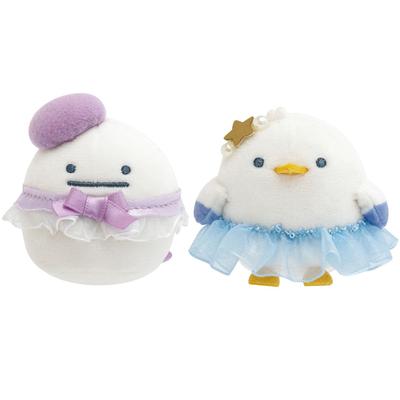 San-X Sumikkogurashi "Пингвиний Лагуна" Мини-Плюш Чайка и Призрак Набор, Ракушка, Лето, Милый, Успокаивающий, Набор Ограниченной Серии