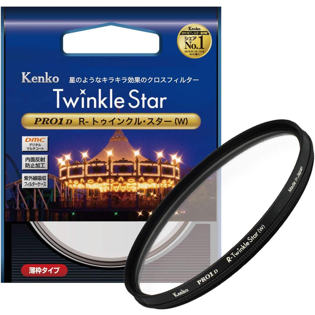 Kenko Перекрестный фильтр PRO1D Star 82мм эффект 4 лучей для ночной и световой продукции 828212 R-Twinkle (W) вид, освещение,