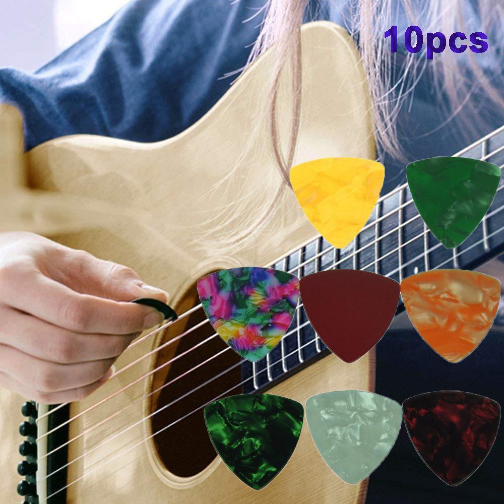 Random Color Instruments 0.46mm Triangle Plectrum Guitar Accessories Celluloid Guitar Pick